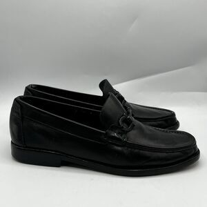$850 Salvatore Ferragamo Mens Grandioso Gancini Bit Dress Shoes Loafers 8.5 EE